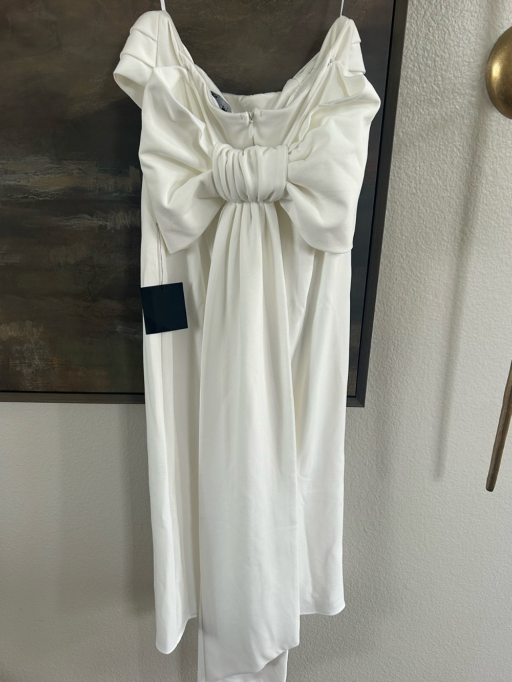 NWT Lulus Fabulous Phenomenon White Strapless Bow Midi Dress - Picture 15 of 15
